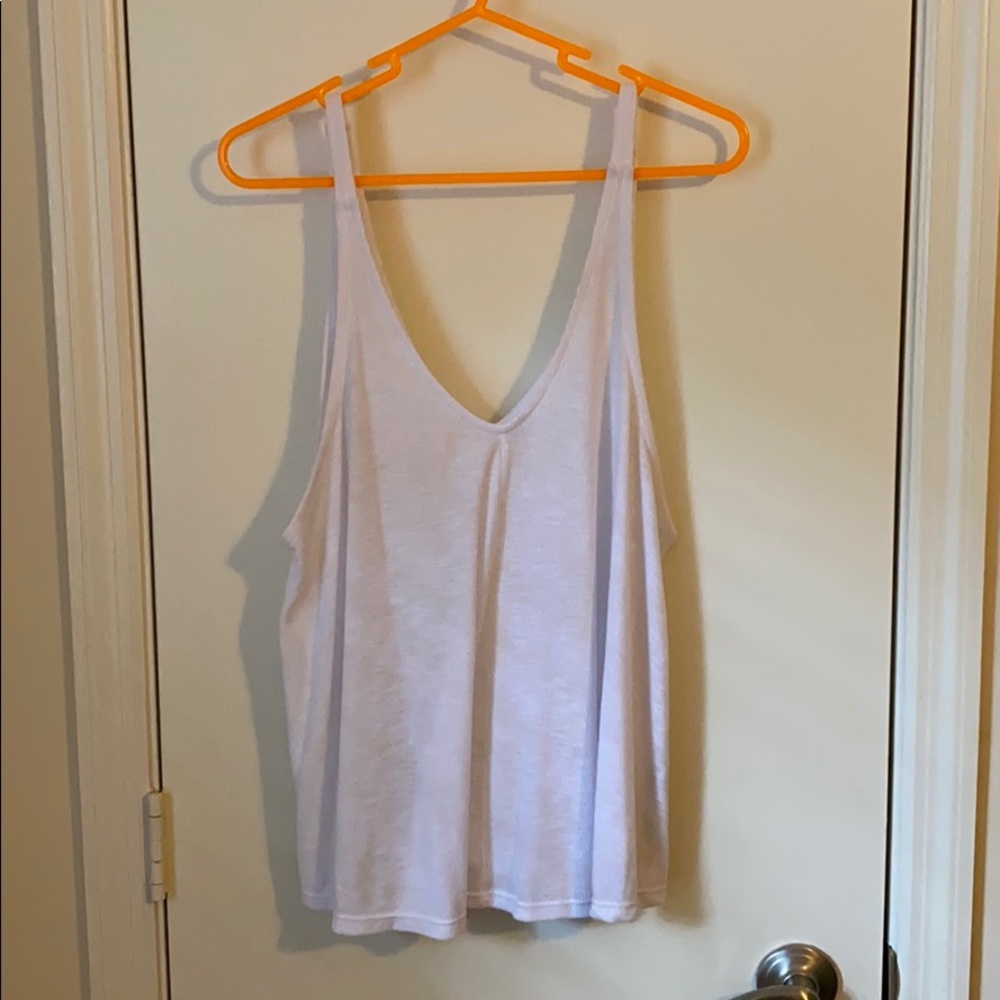 Flowy deep v tank top size medium